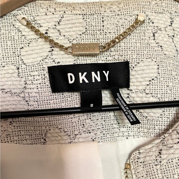 DKNY Floral-Print Zip Up Peplum Jacket Size 8 - Picture 3 of 13